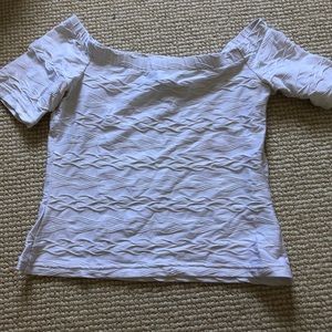 Adorable white off the shoulder top